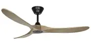 Energy-Saving Ceiling Fan + Remote Control Genuine Dc Black Oak 152cm