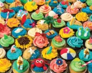Vermont Christmas Company Summer Cupcakes 1000 Piece Jigsaw Puzzle