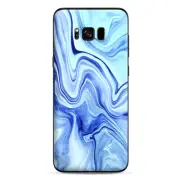 Skins Decals for Samsung Galaxy S8 - Blue Marble Rocks Glass