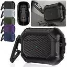 For Apple Airpods Pro 1st 2nd 3rd Gen Shockproof Heavy Duty Case Keychain Cover