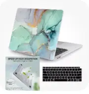Hard Case Cover MacBook For New Air 13 inch A2179 / A2337 - Blue Marble