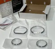 GENUINE HARLEY DAVIDSON 14-LATER DEFIANCE GAUGE BEZELS CHROME 61400359