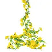 Artificial Daisies Flowers Garland Vine Silk Wildflower Garland,Yellow