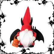 Halloween Gnomes Plush Decoration - Cute Faceless Bat Gnome Doll, Halloween Dwarf Doll, Halloween Faceless Doll Decoration for Home Living Room Nai