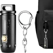 YAVQVIN Compact Flashlight | Hiking Torch with Hat Clip,Bright 4-Mode Waterproof Portable for Camping Hiking Running Repairing Outdoor Activities