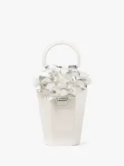 In Bloom Bouquet Embellished 3D Vase Top-Handle