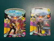 1992 Star Trek Playmates Worf & Wesley Crusher TNG
