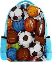 Travel Backpacks for Women,Mens Backpack,Basketball Football Volleyball Balls,Backpack, I9os3okxgvye, 10.5x8x16.5 in