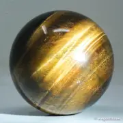 461g69mm Yellow Tiger Eye Sphere Large Crystal Ball Natural Quartz Healing Stone
