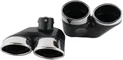 One Pair Statinless Steel Car Exhaust Tips Compatible For Benz W220 S350 S320 S500 Muffler Tip Exhaust tips tip Nozzle