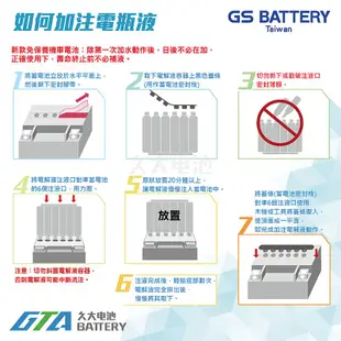 ✚久大電池❚ GS 機車電池 12N7-4A2 = YB7-A-2 迎光150 FZ150 FZR150 愛將150