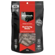 Black Hawk Beef Jerky Sticks Dog Training Treats 100g
