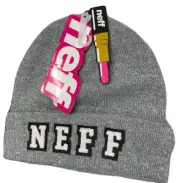 Neff Women's Hollie Grey Beanie Hat New With Tags