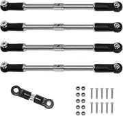RC Steering Tie Rod Set Stainless Steel for 1/8 1/7 RC Car DIY Modification