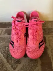 Saucony Racing Endorphin Lightweight Track Shoes Women’s 10.5 Pink (NO LID)