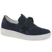 Gabor Waltz Womens Casual Trainers Marine Suede Uk 6