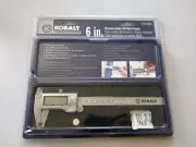 New KOBALT #293883 6 Inch Digital Caliper w/ Electronic Display & Carrying Case