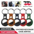 Apple AirTag Leather Case Cover for Air Tag Keychain Holder Sleeve Shell Tracker