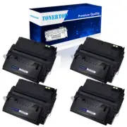 4 Pack Black Toner Cartridge Q5942X 42X High Yield For HP LaserJet 4250n Printer