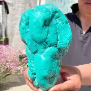 4.45lb Large Blue Green Turquoise Crystal Landscape Mineral Specimen