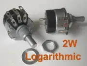 2Pcs 47K Ω Ohm 47K Logarithmic Nolinear Potentiometer 2W WH134-2