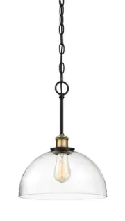 Designers Fountain 92639 Bronze Bryson Single Light 12"W Pendant
