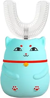 Children's Electric Toothbrush, Equipped with a Storage Cup, Food-Grade Material Can Be Used by Children Aged 2-12 Blue