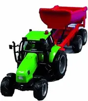 Kids Globe 510653 - Tractor with Trailer (Assorted Colors/Model)