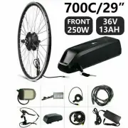 29'' 28" 700c electric Bike EBike Conversion Kit 250w HUB Motor + 13A Battery