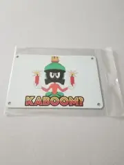 ZOBIE LOONY TUNES MARTIN THE MARTIAN KABOOM? ART ON METAL 4 X 6 NIP