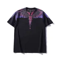在飛比找蝦皮購物優惠-Marcelo Burlon T 恤神秘紫色翅膀上衣 T 恤
