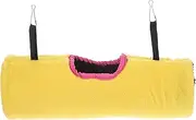 Mipcase Parrot Tunnel Hammock Rabbit Toys for Bunnies Pet Cage Hammock Hamster Tube Hamster Accessories Bunny Bedding for Rabbits Pet Toy Pet Hammock Bed House Hedgehog Plush