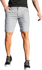 [Generic] Training Shorts Casual Plaid Button Zipper Suit Shorts Pants Casual Pants Plain Short