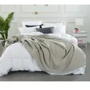 375 GSM Australian Merino Wool Blanket STEEL GREY