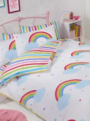 Bedding & Beyond Rainbow Sky Duvet Cover and Pillowcase Set Single