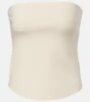[Simkhai] Simkhai Shawn rayon-blend tube top UK 4 beige