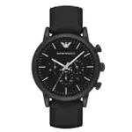 【EMPORIO ARMANI】經典計時皮帶腕錶46MM(AR1970)