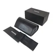 CHANEL Empty Quilted Case for Sunglasses & Cloth Black Large Magnetic New in Box