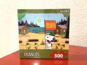 PEANUTS SNOOPY Beagle Scouts 500 Piece Jigsaw Puzzle 19"x14" ~NEW/SEALED~