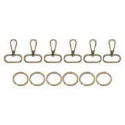 72 Pcs Swivel Clasp Hook, 1.26" Purse Clasp Detachable for Bag Making, Bronze