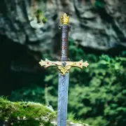 Hand Forged Damascus Steel Knights Excalibur Crown Antique Sword With Sheath