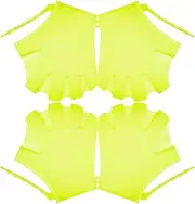 Toddmomy 4pcs Snorkeling Gloves Swimming Paddles Hand Paddles for Swimming Diving Training Gloves Diving Hand Web Webbed Swimming Gloves Aqua Flippers Gloves Light Green