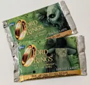 2001 Topps 2x Sealed Packs Lord Of The Rings Movie Fellowship Of The Ring U.K.