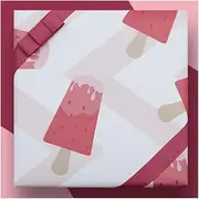 Wrapping Paper Fresh Color Design Easy Packaging 6 Styles Pack of Two Thick Durable for Birthday Christmas Valentine's Day (Size : E)