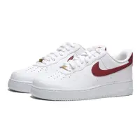 在飛比找PChome24h購物優惠-NIKE 休閒鞋 AF1 FORCE 1 白紅勾 荔枝皮 男