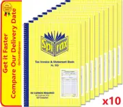 NEW 10 x Spirax 555 Invoice & Statement Book Dup 207 x 144mm 40897