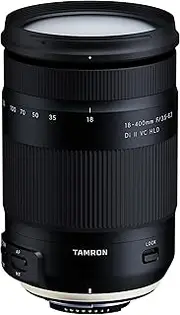 TAMRON B028 Ultra-Telephoto 18-400mm 3.5-6.3 Di II VC HLD Lense for Nikon Camera, Black (TM-B028N)