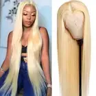 613 Lace Front Wig Human Hair 13x4 Transparent Lace Blonde Lace Front Wigs Hu...