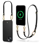 SPIGEN iPhone 14 Plus Case, 6.7 Inch 2022 Genuine SPIGEN CYRILL Classic Charm Mag MagSafe Compatible Strap Sling Hard Cover for Apple
