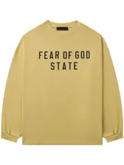 [FEAR OF GOD ESSENTIALS] logo-print T-shirt XL Yellow